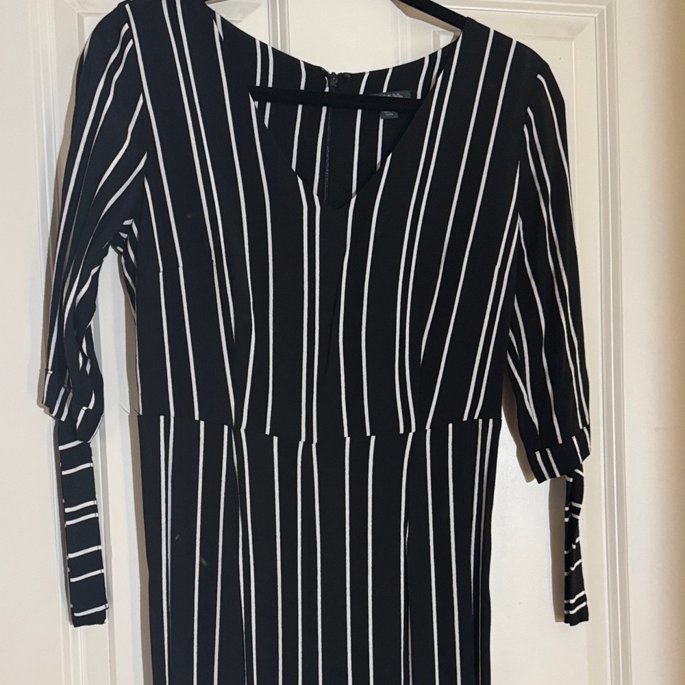 Wild Fable Black and White Striped Pantsuit